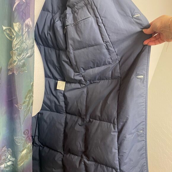 Down Trench Coat L The Company Store Long parka /warm winter coat - Picture 9 of 12